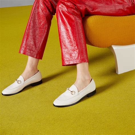 gucci white loafers women's